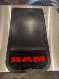 Pair of Heavy Duty Mudflaps - Black Ram