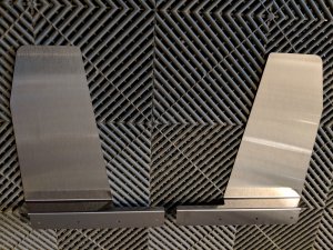 Pair of Heavy Duty Stainless Steel Front Mud Flap Brackets