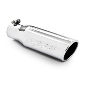 MBRP Tip, 31/2" O.D. Angled Rolled End 21/2" inlet 12" length, T304